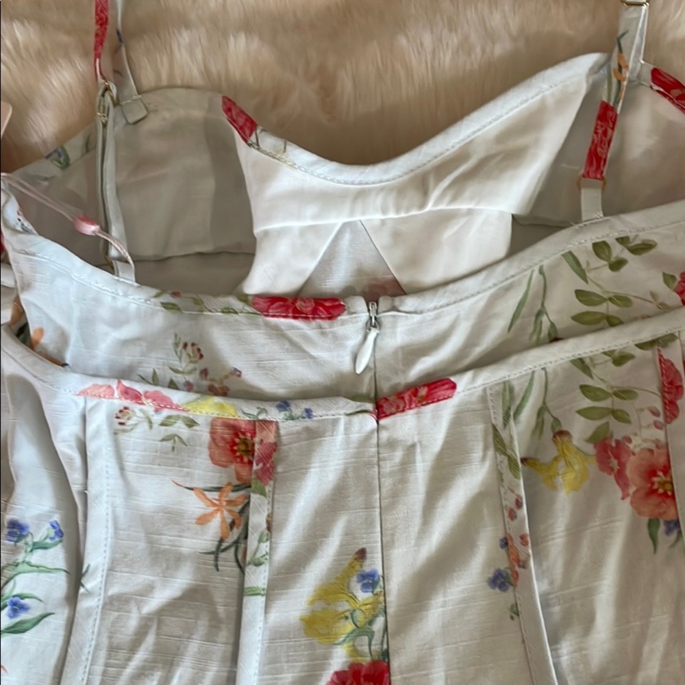 Hello Molly White Cream Mini Sundress #12 - Picture 3 of 6